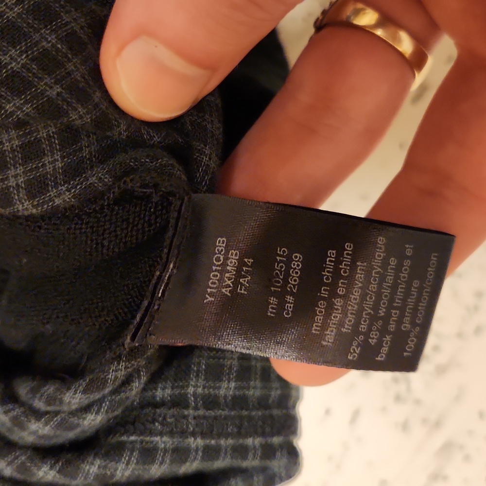John Varvatos U.s.a Flannel Button Down V Neck Lightweight Knit Cardigan Sweater - Picture 10 of 10